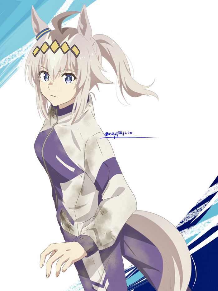Oguri Cap , Anime Art, Uma Musume Pretty Derby, Oguri Cap, Animal Ears, ,  