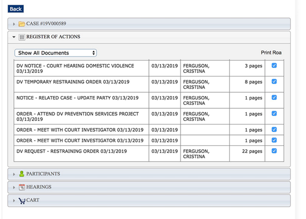 Заявления Кристины Фергюссон за 2019 год