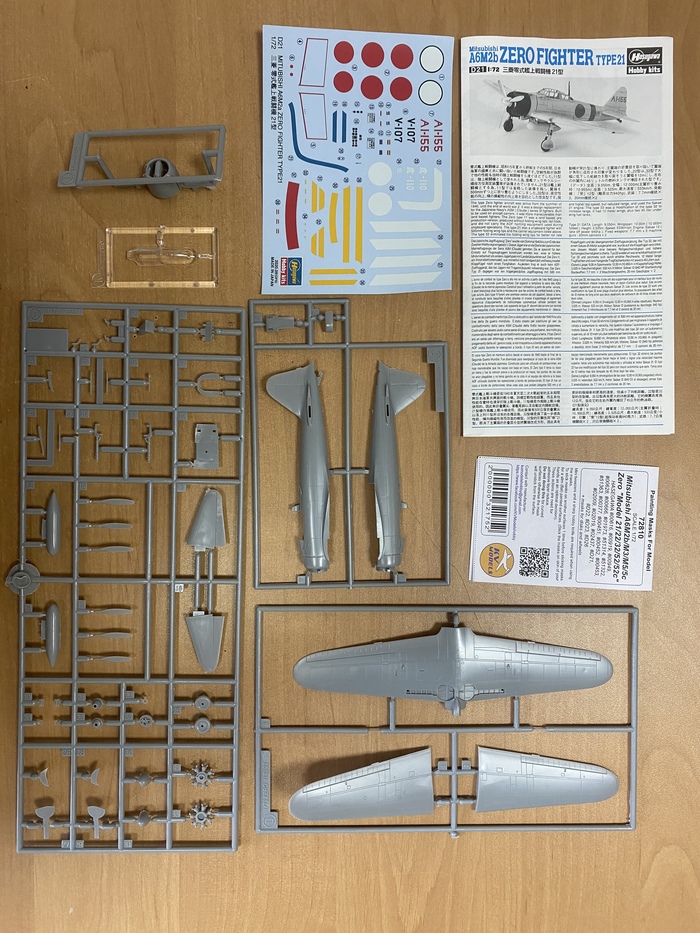 Mitsubishi A6M2b Zeke ( Zero) (1/72 Hasegawa)  ,  , , , , ,  , , 