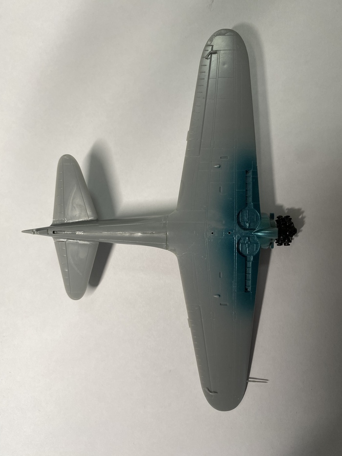 Преждевременная blue metallic green, которая скрылась под грунтовкой