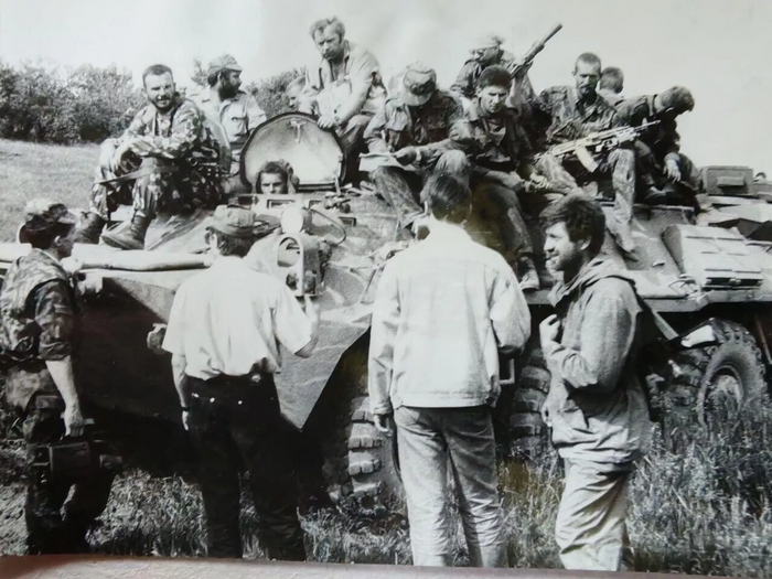 Бойцы 131-й Майкопской бригады