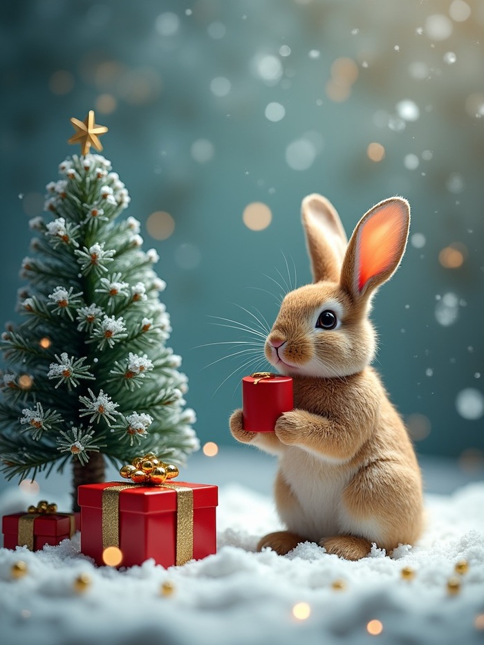 Дикие животные поздравляют всех с Новым Годом!