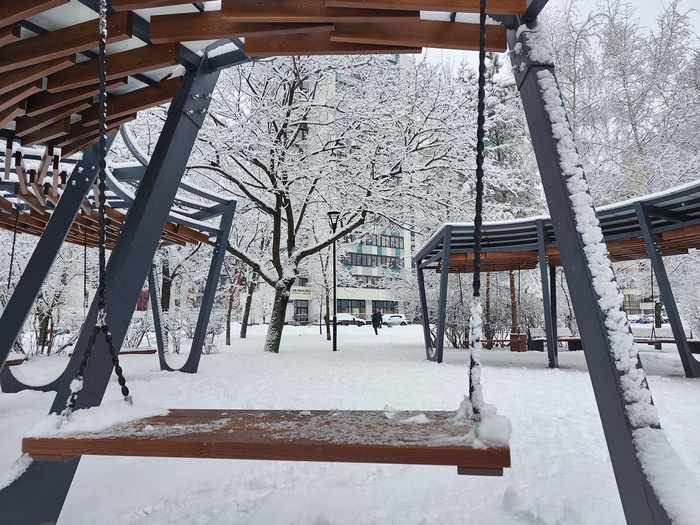 Красиво сегодня, по-новогоднему!