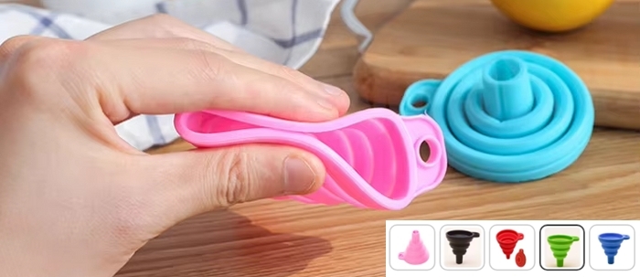 Складная силиконовая воронка