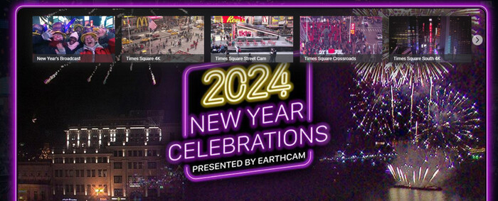 Посмотрите, как встречают 2025 год по всему миру через веб-камеры