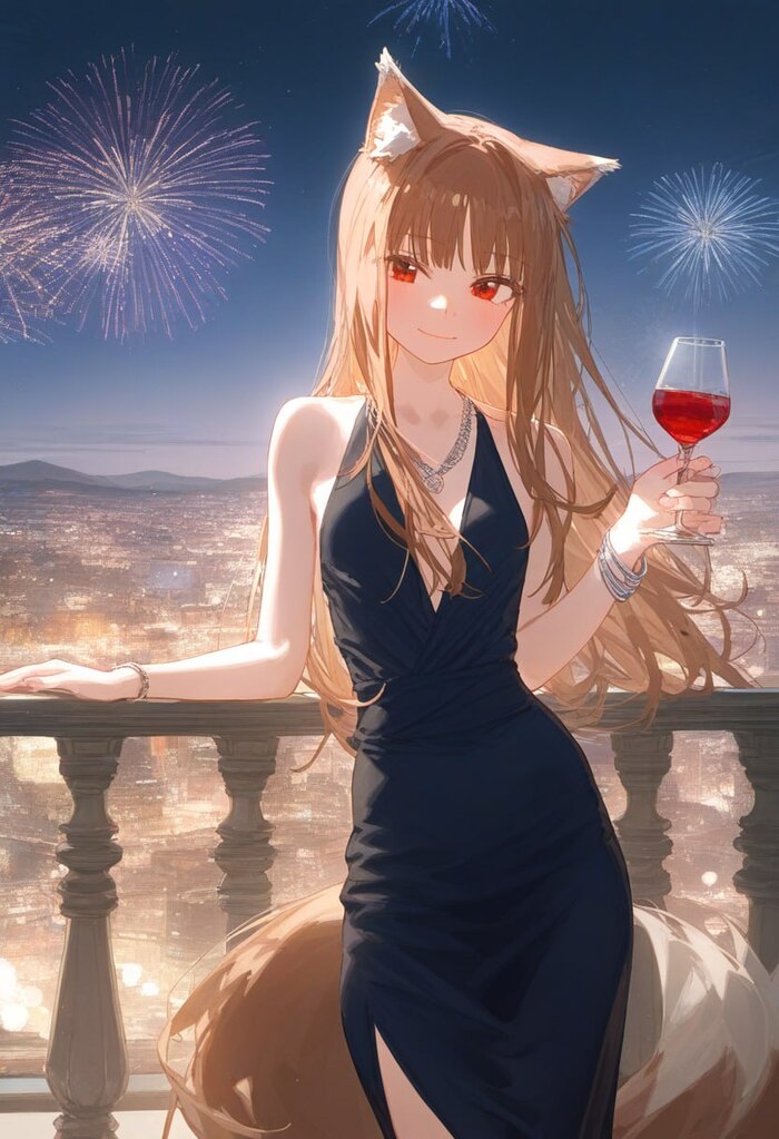 Holo , Anime Art, Animal Ears, Holo, Spice and Wolf,  , ,  , 