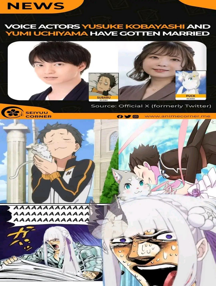 ,     ,  , Natsuki Subaru, Emilia, Puck, Re:Zero Kara, 