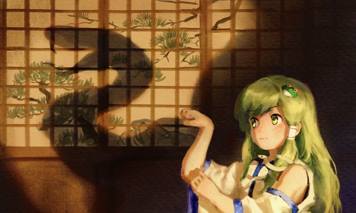  Touhou, Kochiya Sanae, Anime Art, Game Art, , , 