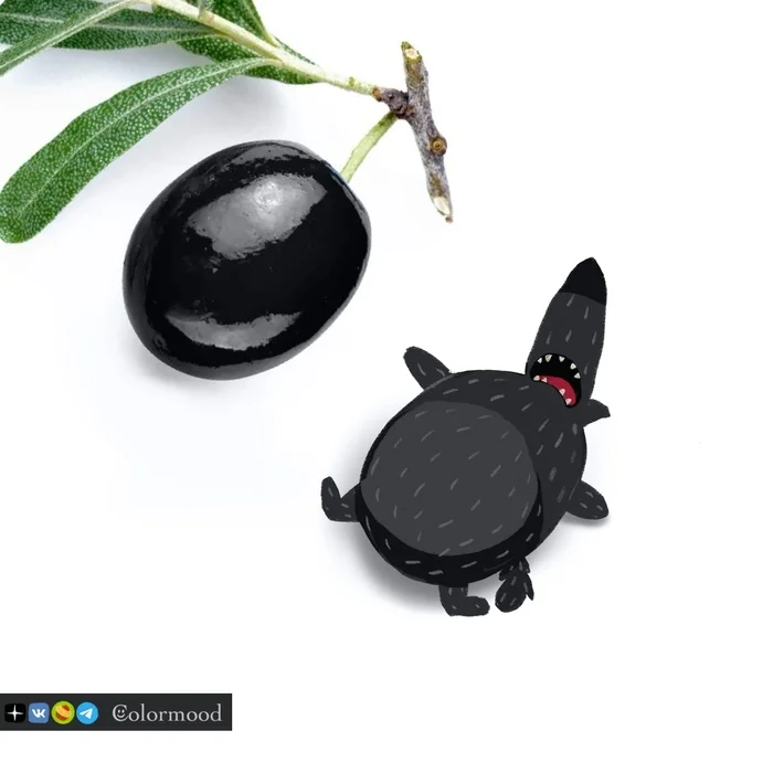An olive tree or a slender fir tree? - My, Poor Guy's Spinning Top, Humor, Painting