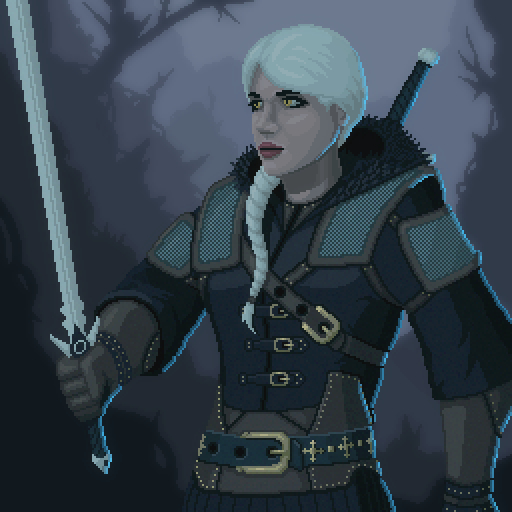   Witcher  ! Pixel Art, , 