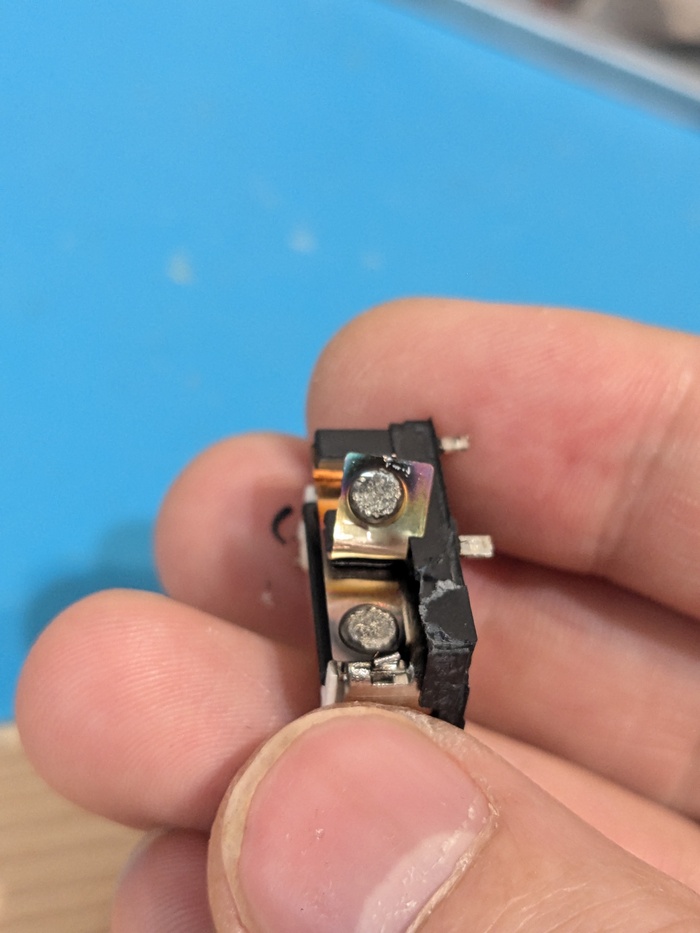 Состояние контактов реле.