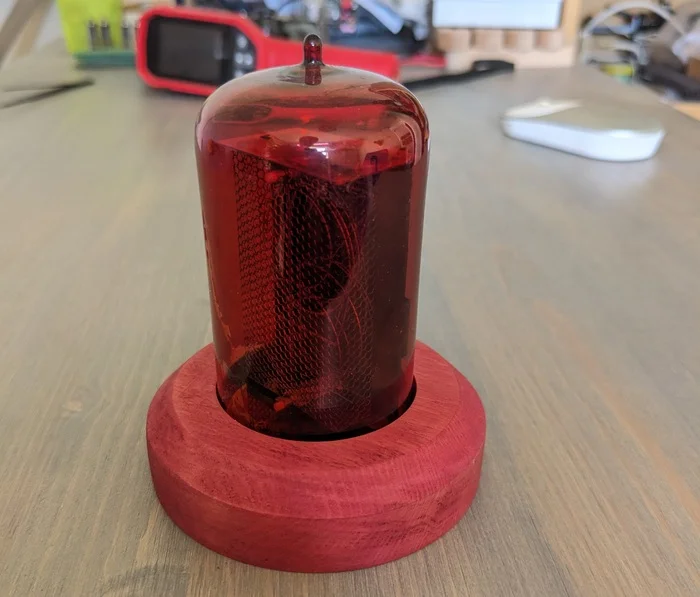 Nixie clock on one indicator Z568M - My, With your own hands, Homemade, Clock, Workshop, Nixie clock, Lamp clock, Video, Soundless, Vertical video, Longpost
