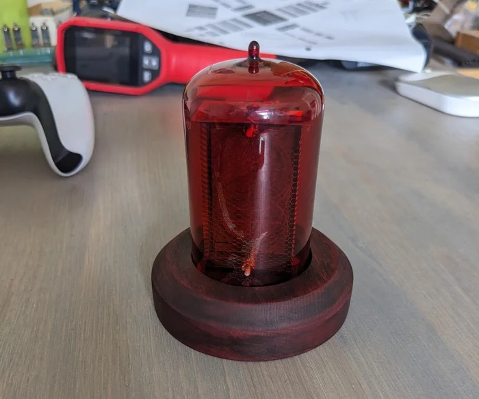 Nixie clock on one indicator Z568M - My, With your own hands, Homemade, Clock, Workshop, Nixie clock, Lamp clock, Video, Soundless, Vertical video, Longpost