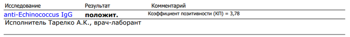 снова положительный результат
