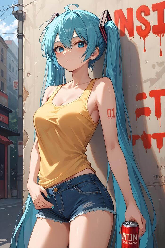         ,  , Anime Art, Hatsune Miku, Stable Diffusion, 