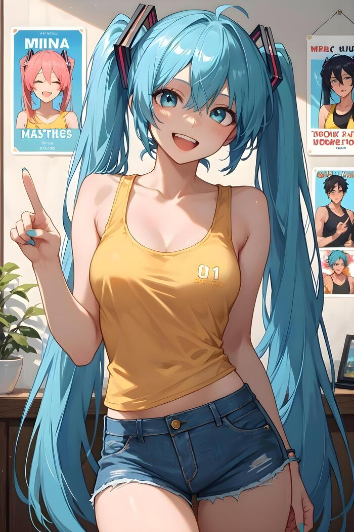         ,  , Anime Art, Hatsune Miku, Stable Diffusion, 