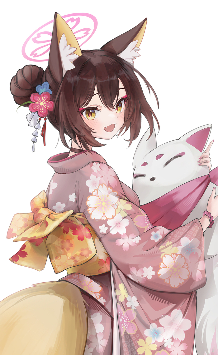   Blue Archive, Kuda Izuna, Anime Art, , , Animal Ears