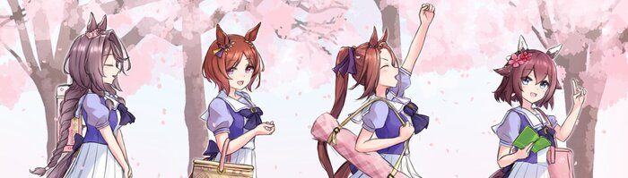        , Anime Art, Uma Musume Pretty Derby, Sakura Bakushin o, Animal Ears, , , 