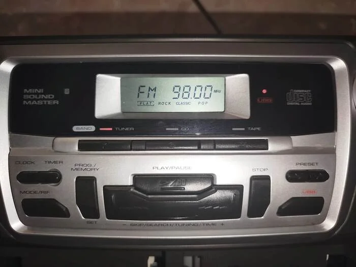 CD-radio player LG CD-962AX in 2024 - My, Record player, Discs, Electronics, Lg, Audio, Cassette, Longpost