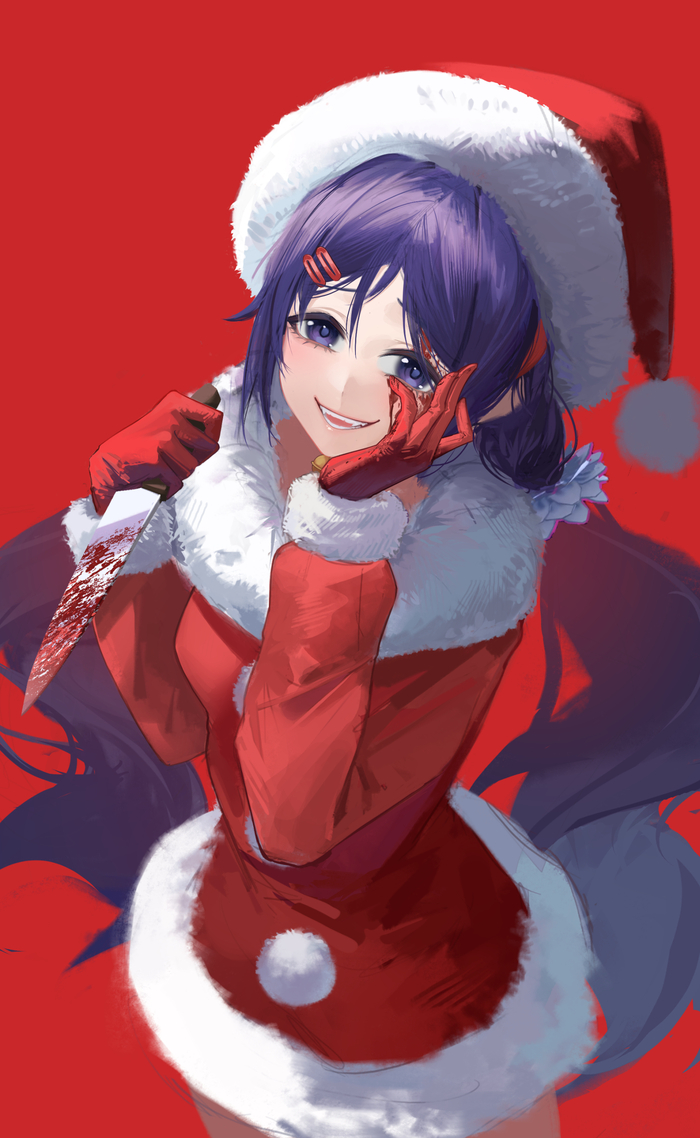 Mita Mita (MiSide), Miside, , Anime Art, , Santa costume