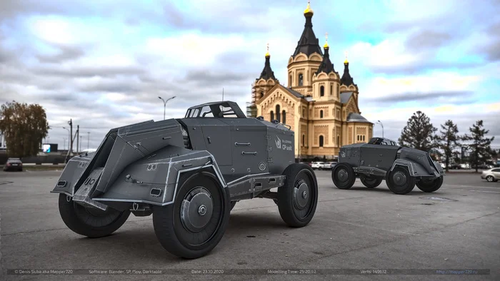 The Combine APC IRL - Моё, Blender, Half-Life, Half-Life 2, 3D моделирование, Компьютерная графика, IRL, Нижний Новгород, Реальность, Бтр, Транспорт, Альянс, Видео