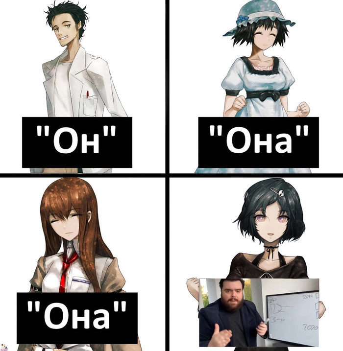      ,  ,   , Steins Gate, Okabe Rintaro, Mayuri Shiina, Kurisu Makise, Ruka Urushibara