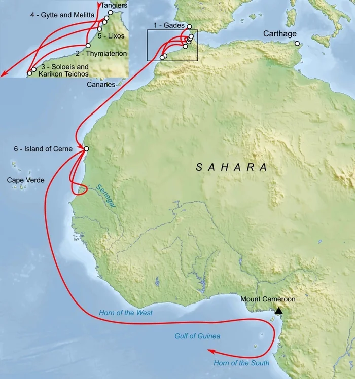 Hanno of some kind - the Carthaginians sailing around Africa - My, Cat_cat, Carthage, Ancient world, History (science), Longpost