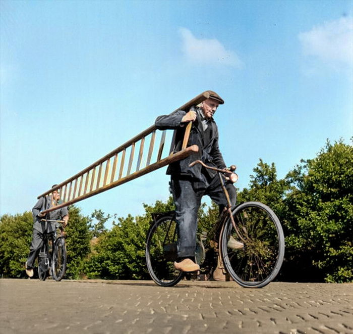 Осколки истории : Интересные и редкие ретро-фотографии Европы. 20 раскрашенных фотографий ХХ века. Часть XIV Старое фото, Историческое фото, Фотография, Нидерланды (Голландия), Венгрия, Франция, Португалия, Германия, Италия, Швейцария, Швеция, Испания, 20 век, Европа, Колоризация, Длиннопост