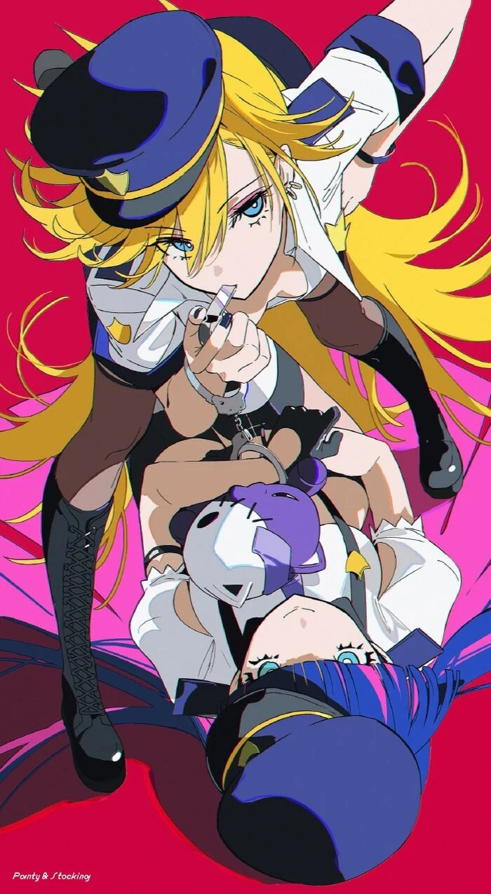 Panty & Stocking with Garterbelt | Panty Anarchy & Stocking Anarchy - Аниме, Арт, Anime Art, Panty Anarchy, Stocking Anarchy, Panty Stocking with Garterbelt, Twitter (ссылка)