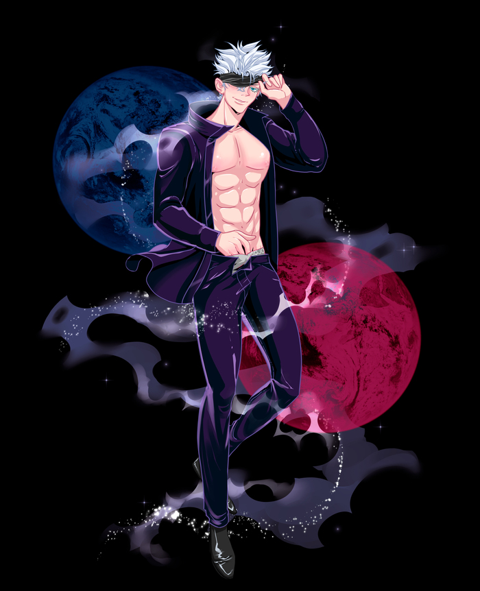    , , , , Procreate, , , 2D, , , Gojou Satoru, Jujutsu Kaisen