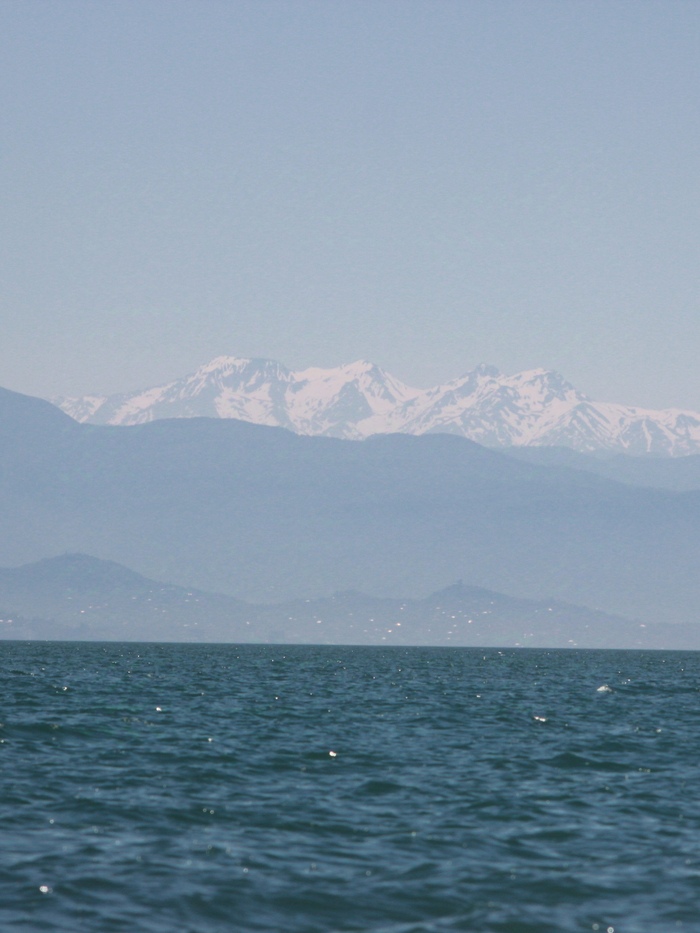 Вид на Батуми с пляжа Кобулети