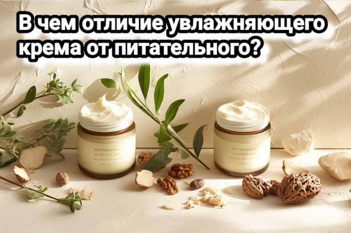 В чем отличие увлажняющего крема от питательного?