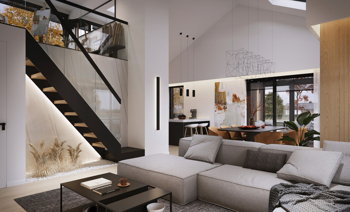 Визуализация интерьера дома Mikea 5 Second Floor