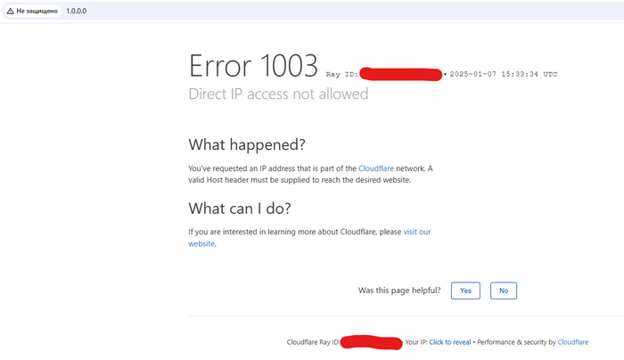 IP-����� 1.0.0.0 ����������� Cloudflare