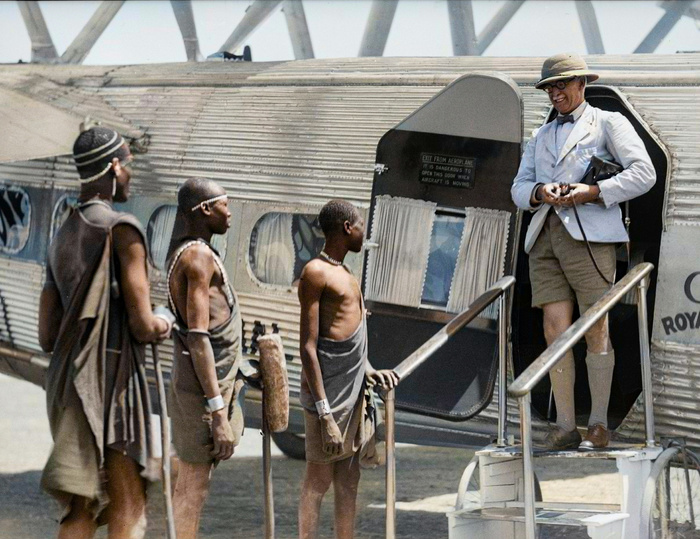 Необычные и интересные снимки из разных стран мира, сделанные в XX веке. 20 раскрашенных фотографий. Часть III Историческое фото, Старое фото, Прошлое, Фотография, 20 век, Колоризация, Длиннопост