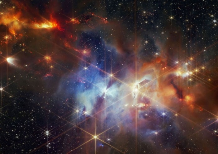 Центр туманности Змеи, которая расположена на расстоянии 1300 световых лет от Солнечной Системы.