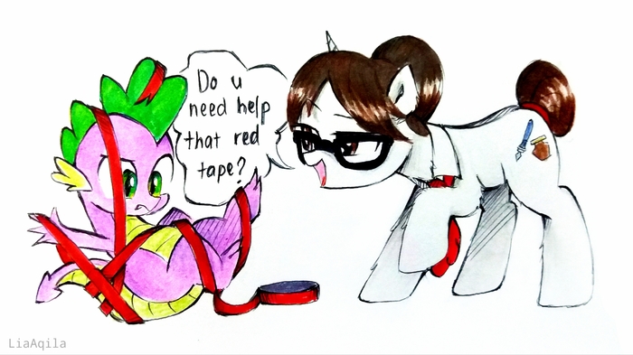    My Little Pony, , Raven Inkwell, Spike, Liaaqila
