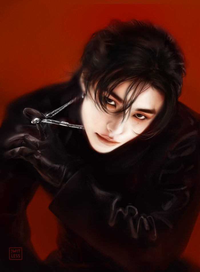  Hyunjin Stray Kids , , ,  , , K-pop, Speed painting, , SAI, , , YouTube, 