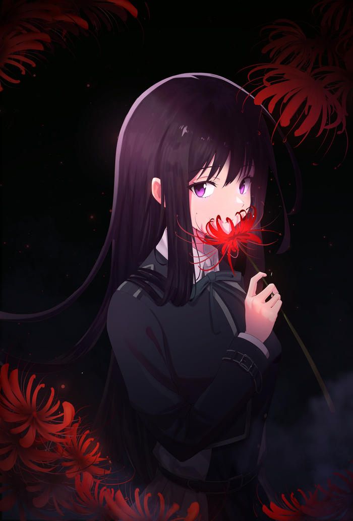 Takina , Anime Art, Lycoris Recoil, Inoue Takina, 