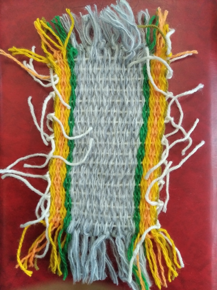 Готовый коврик. Фото автора