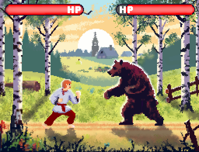 Street Fighter -! Pixel Art, , Fighting, 