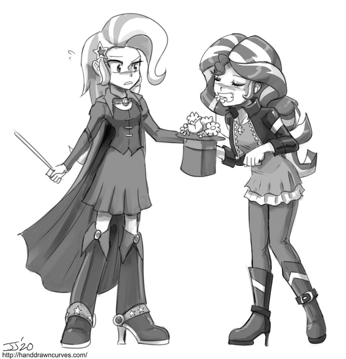   My Little Pony, , John Joseco, Sunset Shimmer, Trixie, Equestria Girls