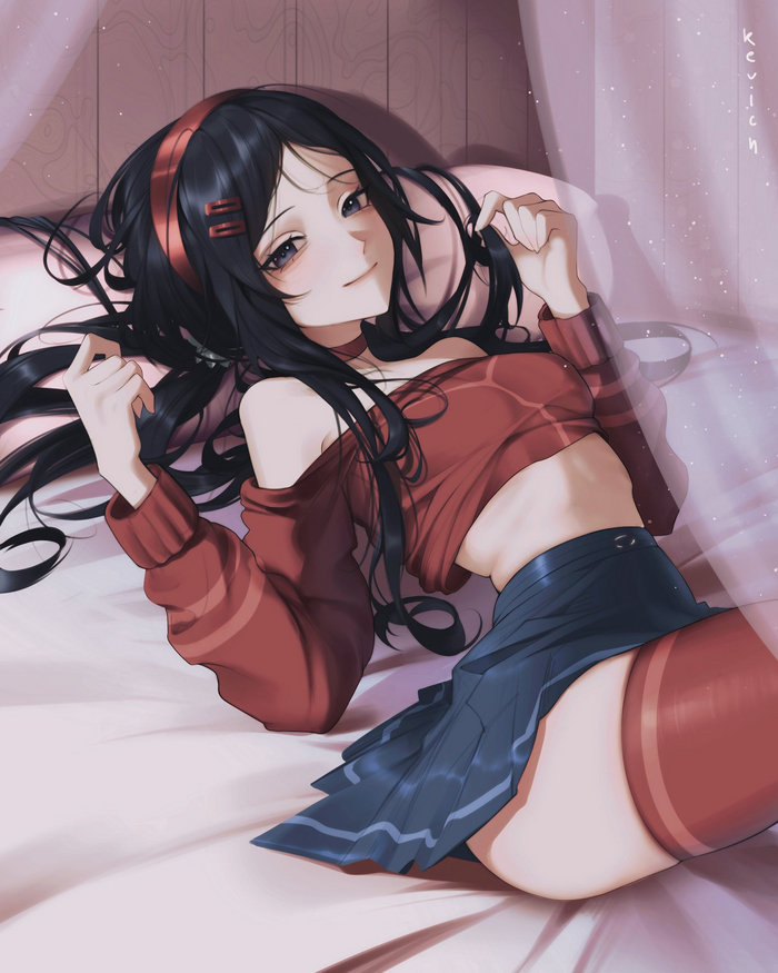  Anime Art, , Miside, Sleepy Mita (MiSide)