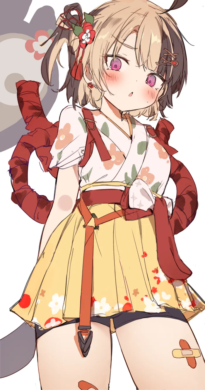 Gigi - Anime, Anime art, Virtual youtuber, Hololive, Gigi Murin, Kimono, Longpost