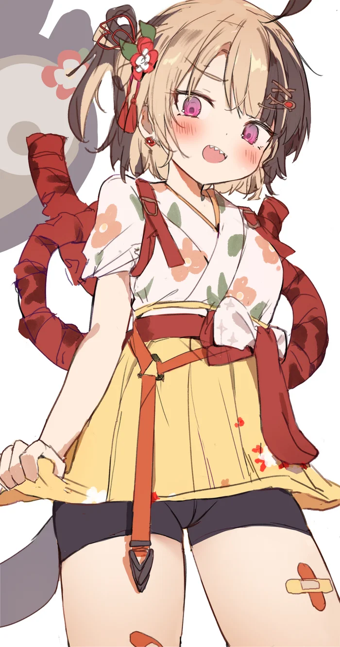 Gigi - Anime, Anime art, Virtual youtuber, Hololive, Gigi Murin, Kimono, Longpost