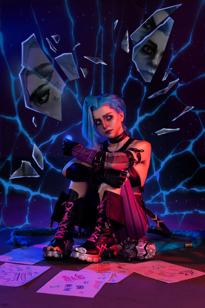 Jinx Cosplay  (), Telegram (), , , Arcane, Jinx, 