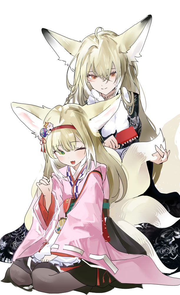   - Anime Art, , Arknights, Vulpisfoglia (Arknights), Suzuran, Animal Ears
