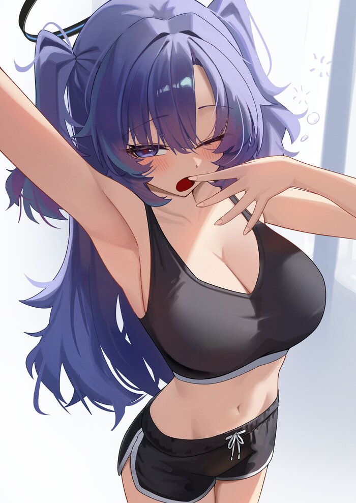 Hayase Yuuka #037 , Anime Art, Blue Archive, Hayase Yuuka, , , , , ,  , , 