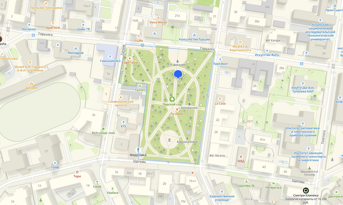 Лядской сад. Казань