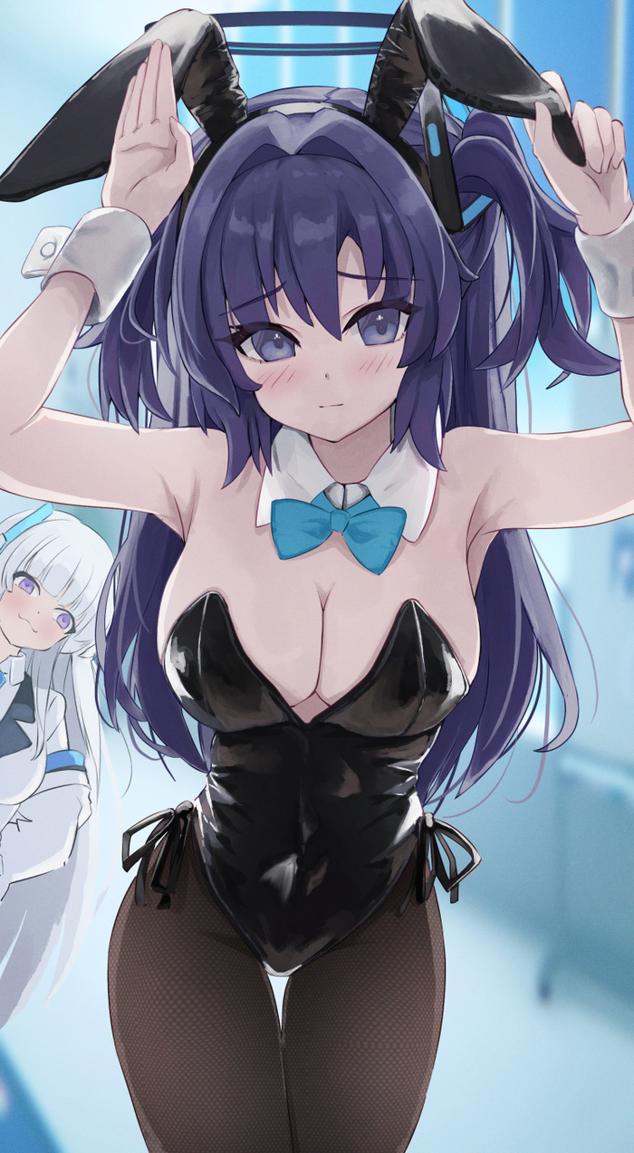 , Anime Art, Blue Archive, Ushio Noa, Hayase Yuuka, , Bunnysuit, , , , , -
